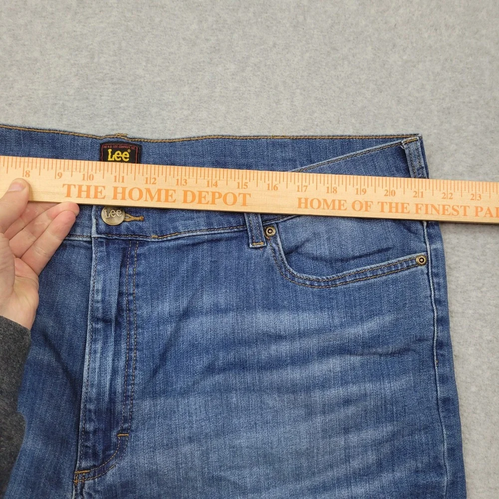 Lee Denim Shorts Mens 44 Blue Medium Wash‎ Stretch Five Pocket Casual